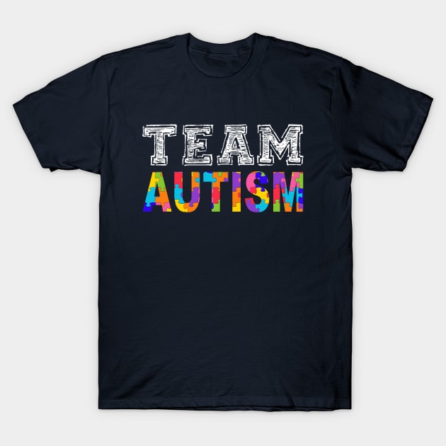 Autism Squad Support Team Autism Awareness T-Shirt by pho702